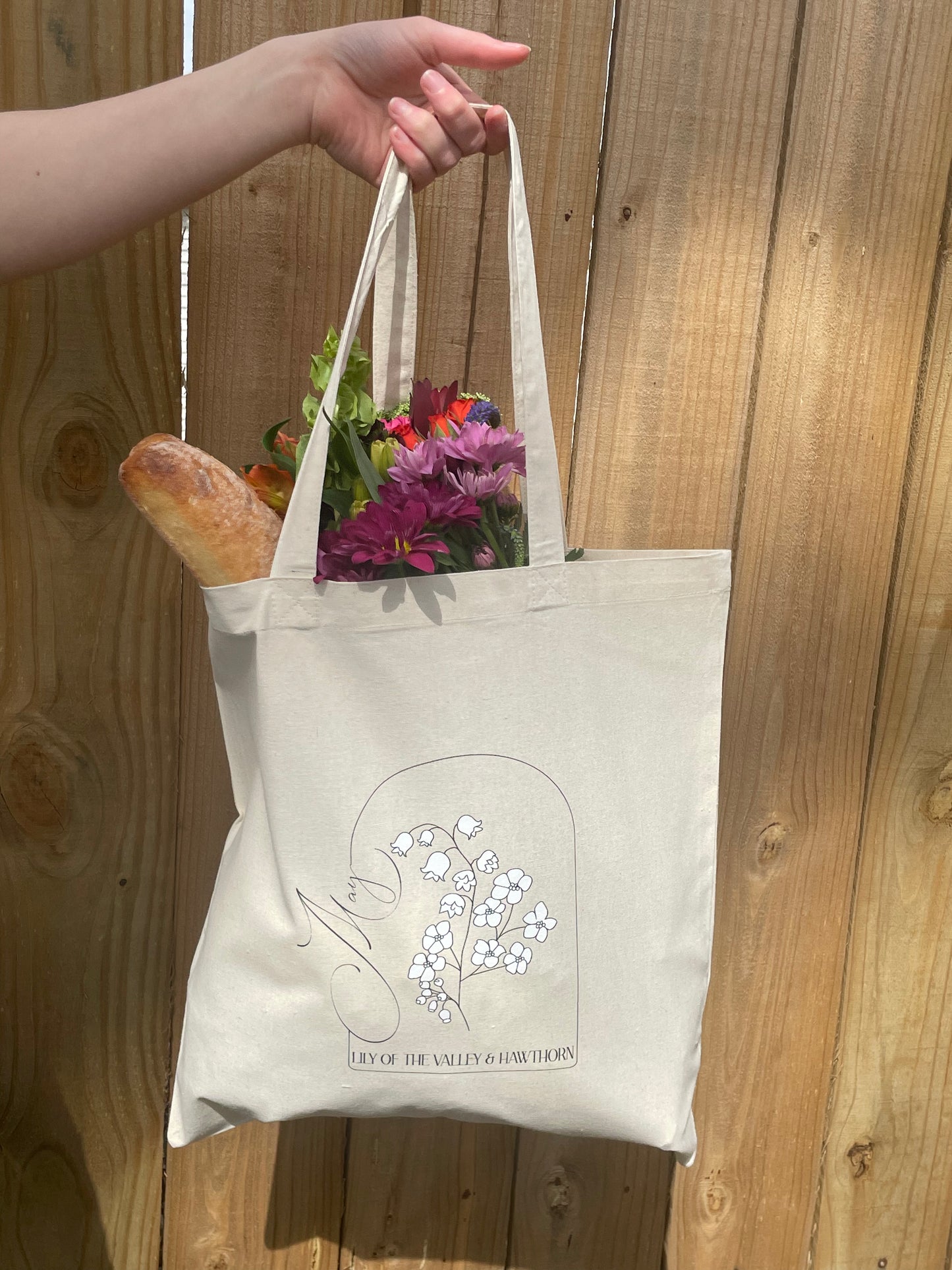 Birth Month Floral Tote - May