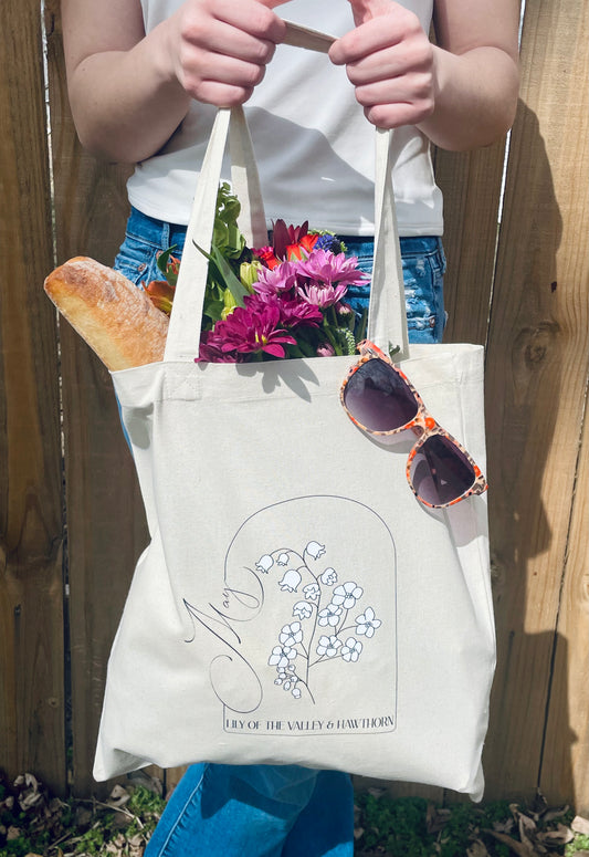 Birth Month Floral Tote - May