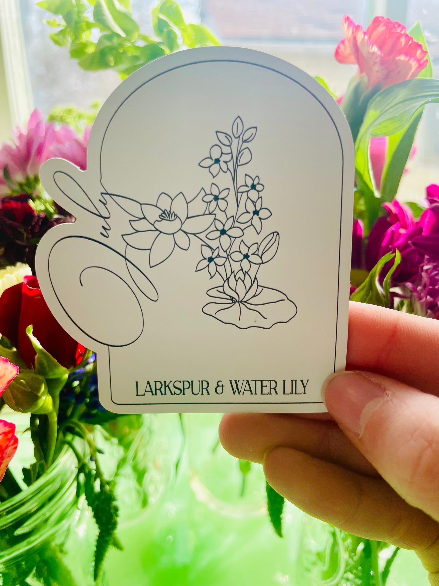 July Floral Magnet