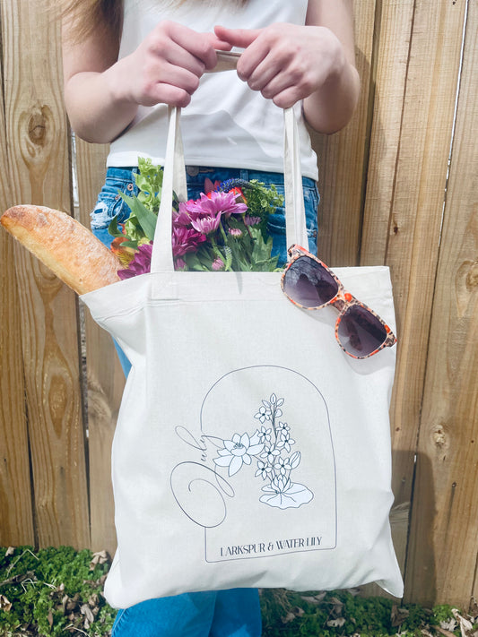 Birth Month Floral Tote - July