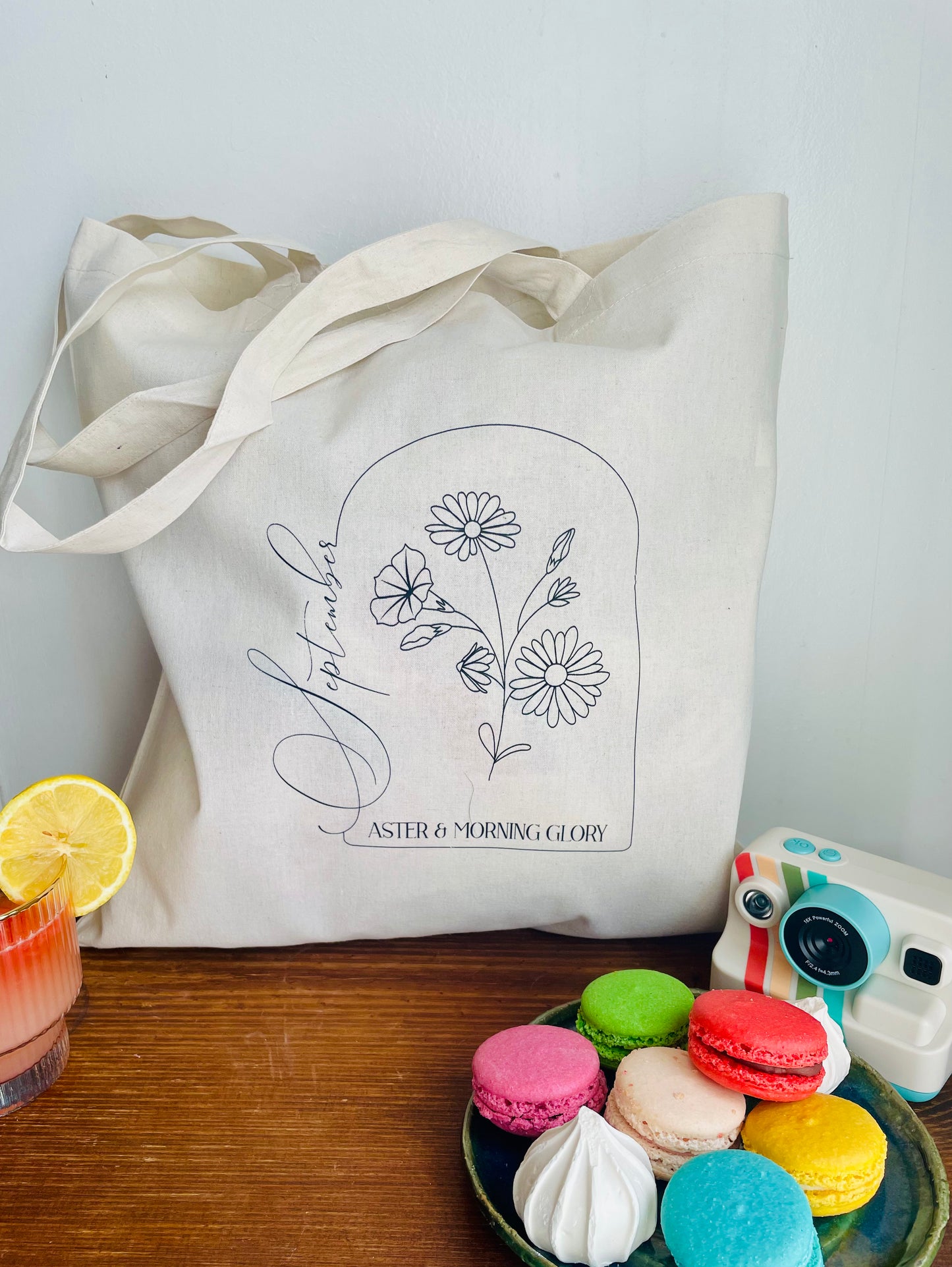 Birth Month Floral Tote - September