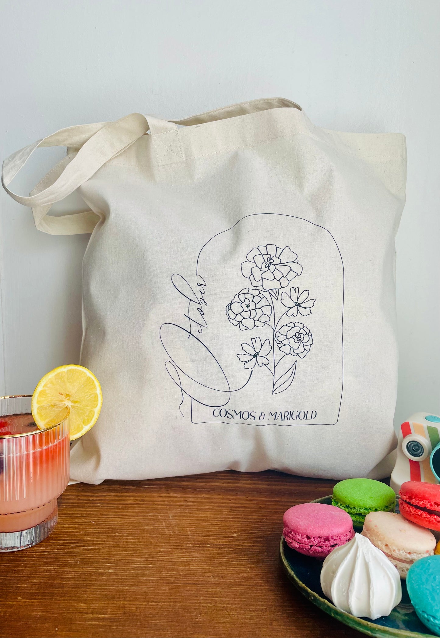 Birth Month Floral Tote - October