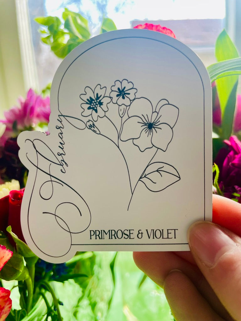 February Floral Magnet