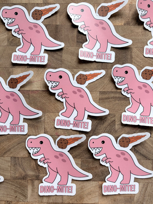 Dino-mite Sticker