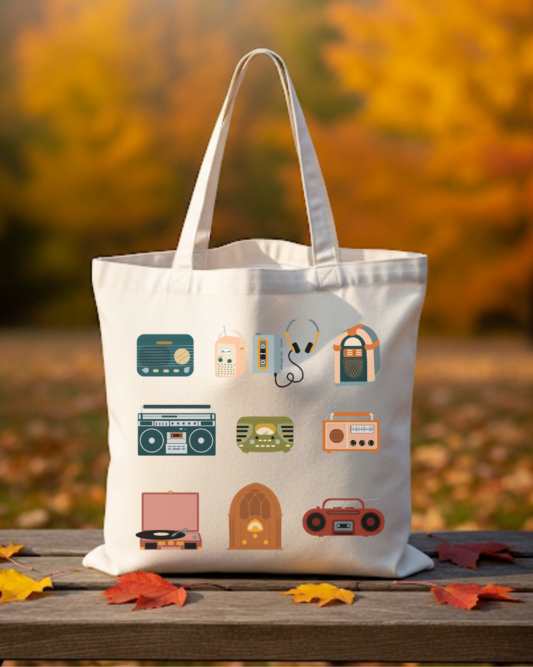 Vintage Radios Tote Bag