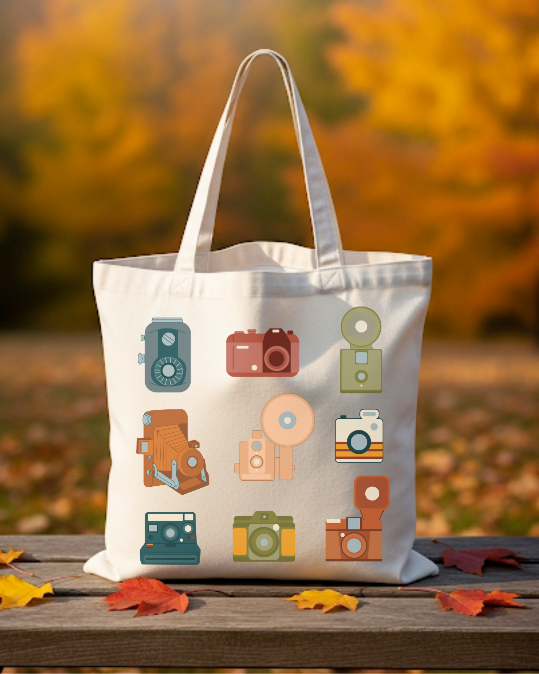 Vintage Cameras Tote Bag
