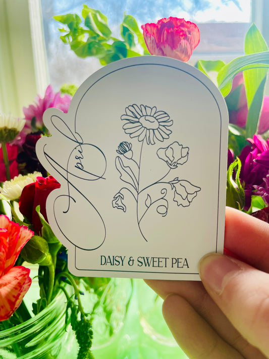 April Floral Magnet