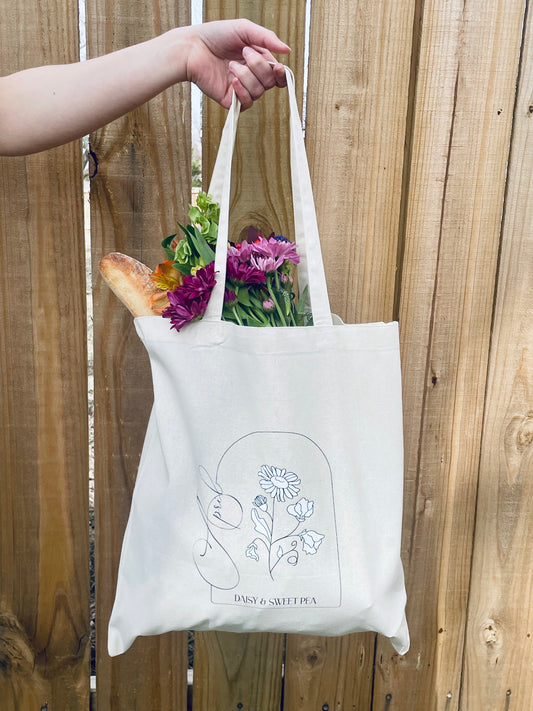Birth Month Floral Tote - April