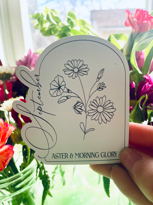 September Floral Magnet