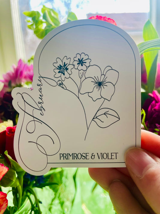 February Floral Magnet