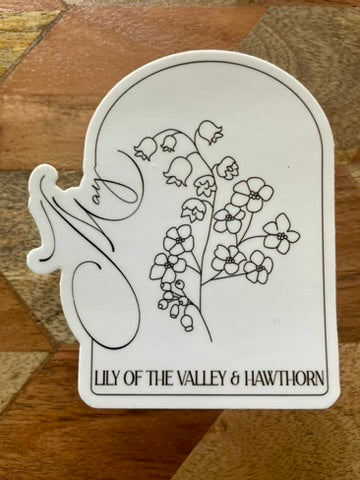 May Floral Sticker