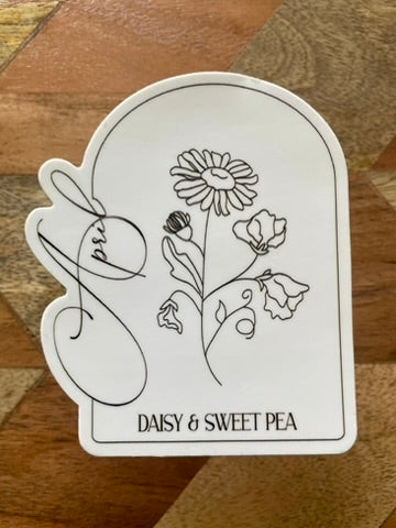 April Floral Sticker