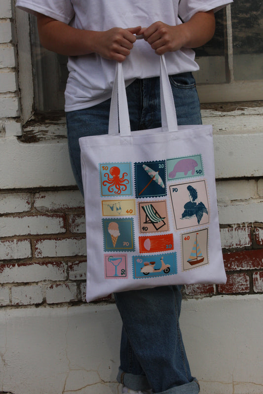 Summer Stamps Tote