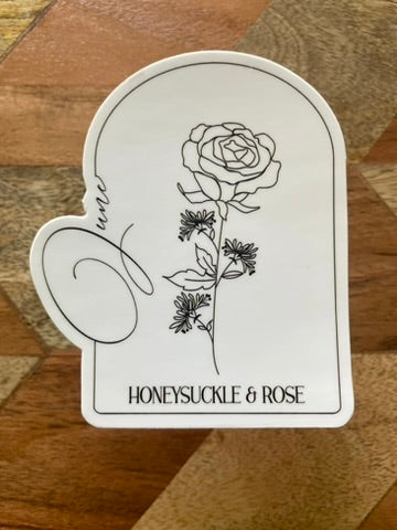 June Floral Sticker