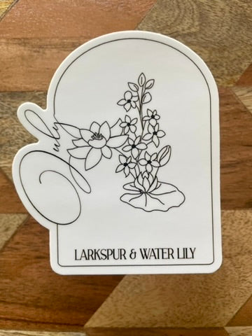 July Floral Sticker