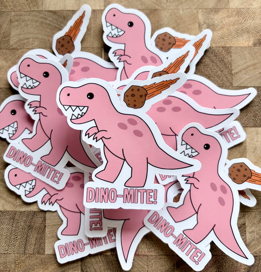 Dino-mite Sticker